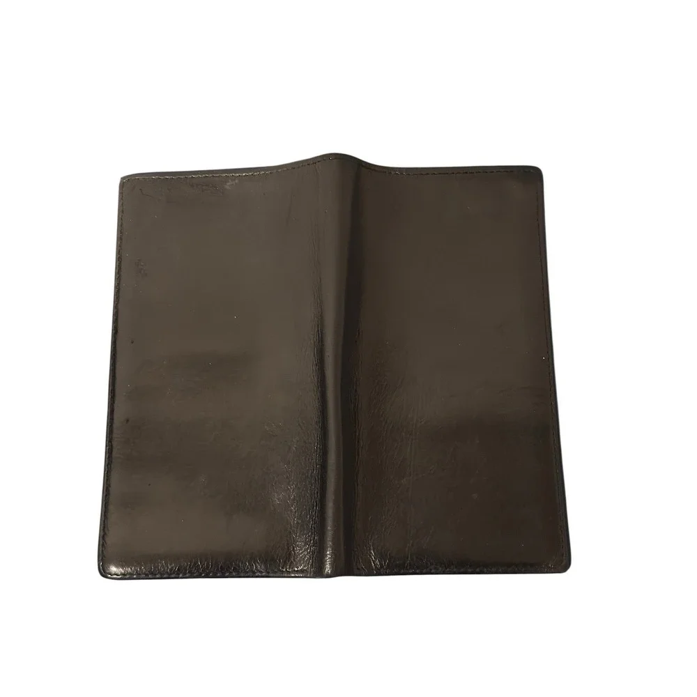 Exeter Men's Black Bifold Wallet w/ ID Window, Credit Card Slots Italian Leather